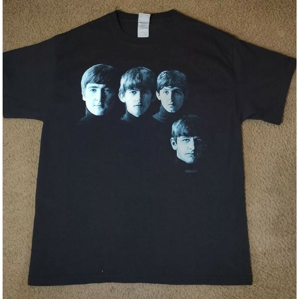 The Beatles Rock Tee Shirt Size LARGE Vintage 1999 Double Sided